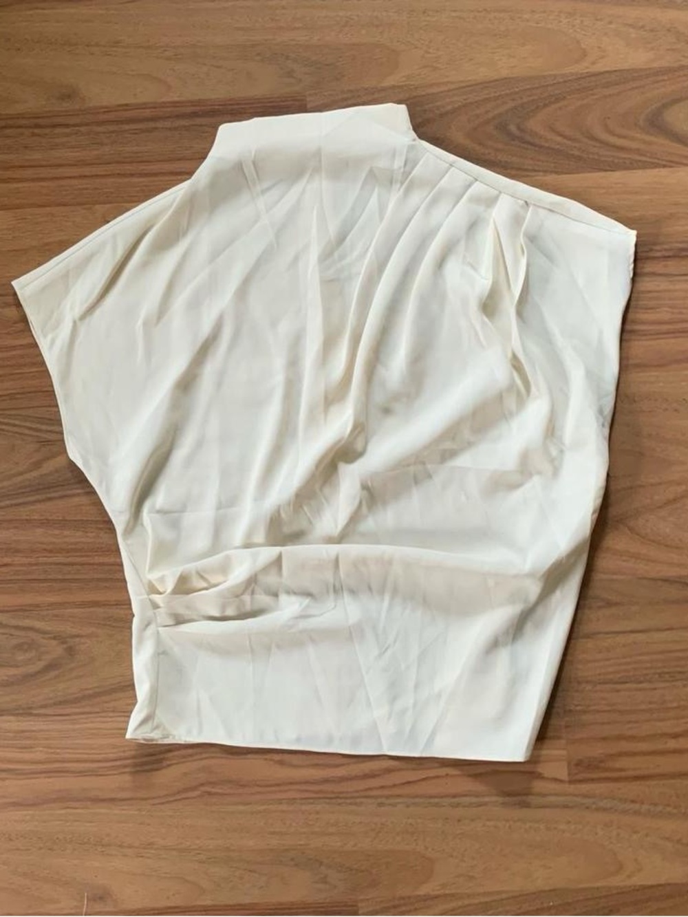 COMMENSE Minimalism Short Sleeve Top Off White Size S NWT